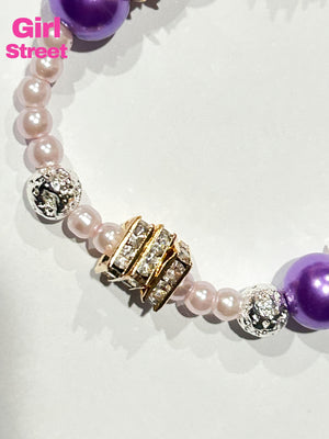 3 Purple Pearls Bracelet