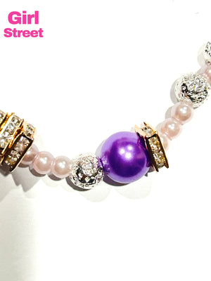 3 Purple Pearls Bracelet