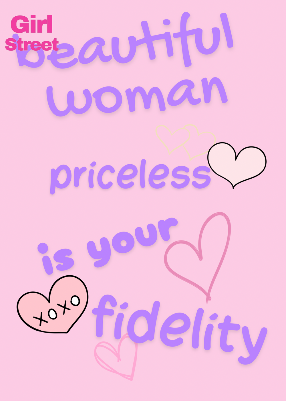 Beautiful Woman Priceless Is Your Fidelity Digital Download