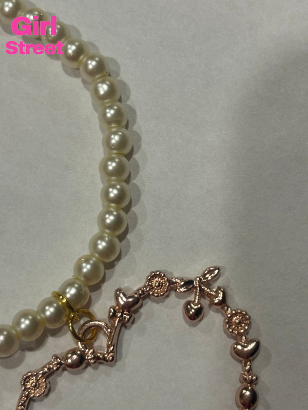 Beige Pearls Bracelet