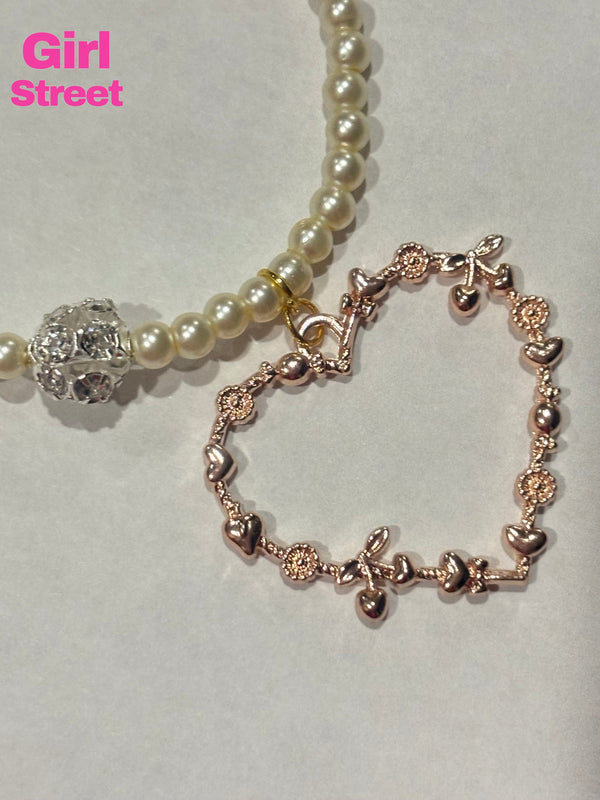 Beige Pearls Bracelet