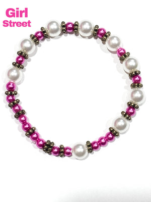 Cherry Bracelet Hot Pink Bracelet for rare occasions a different trend 