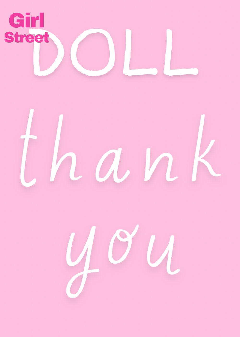 Doll Thank You Digital Download