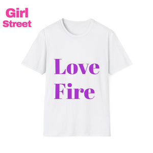 Love Fire Unisex Softstyle T-Shirt Xs / White