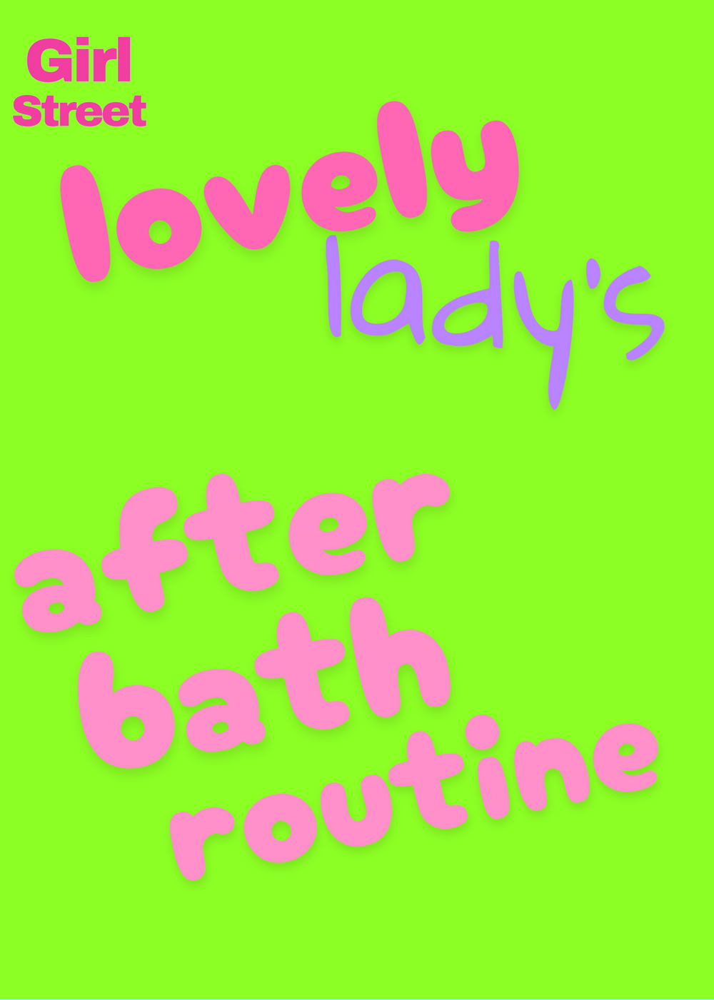 Lovely Lady’s Afterbath Routine Digital Download