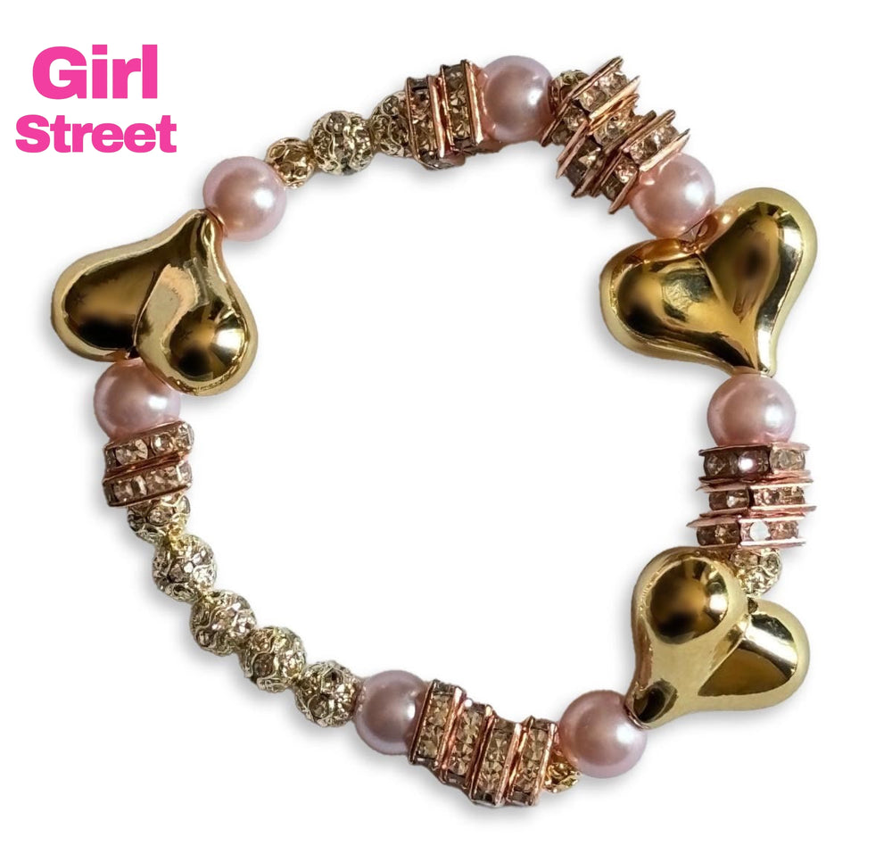  Pandora bracelet a Heart Bracelet with gems and pearls perfect for parties and ceremonies