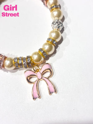 Pink Bow Bracelet