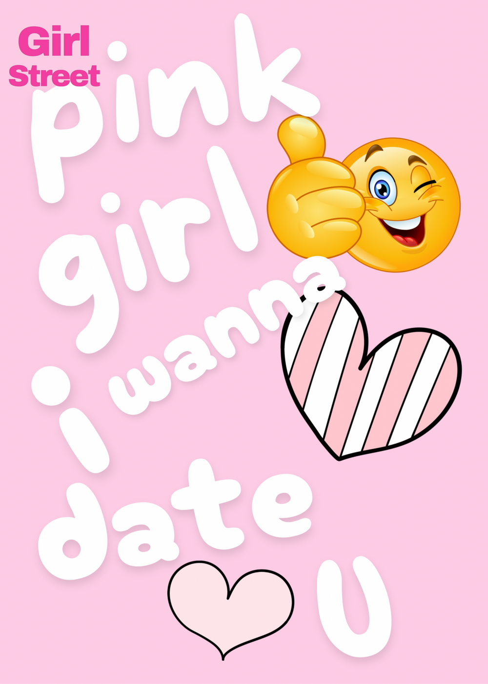 Pink Girl I Wanna Date U Digital Download