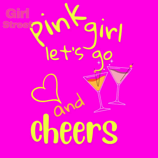 Pink Girl Let’s Go And Cheer