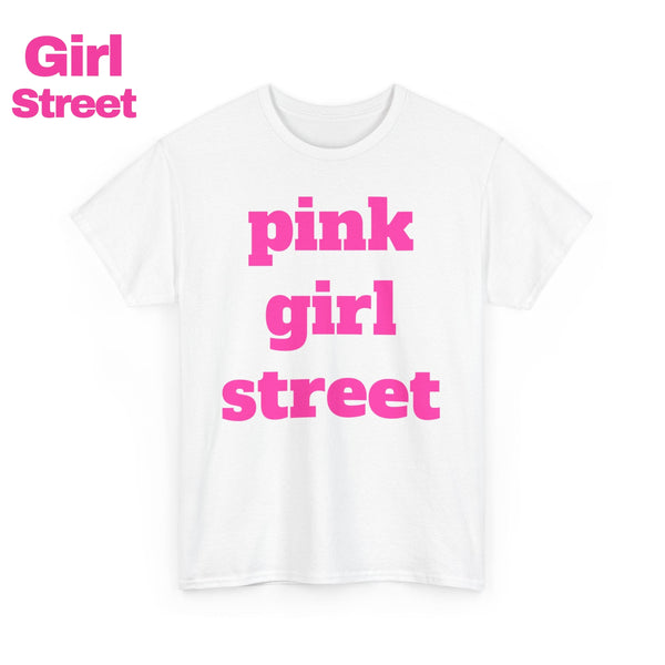 Pink Girl Street Unisex Heavy Cotton Tee T-Shirt