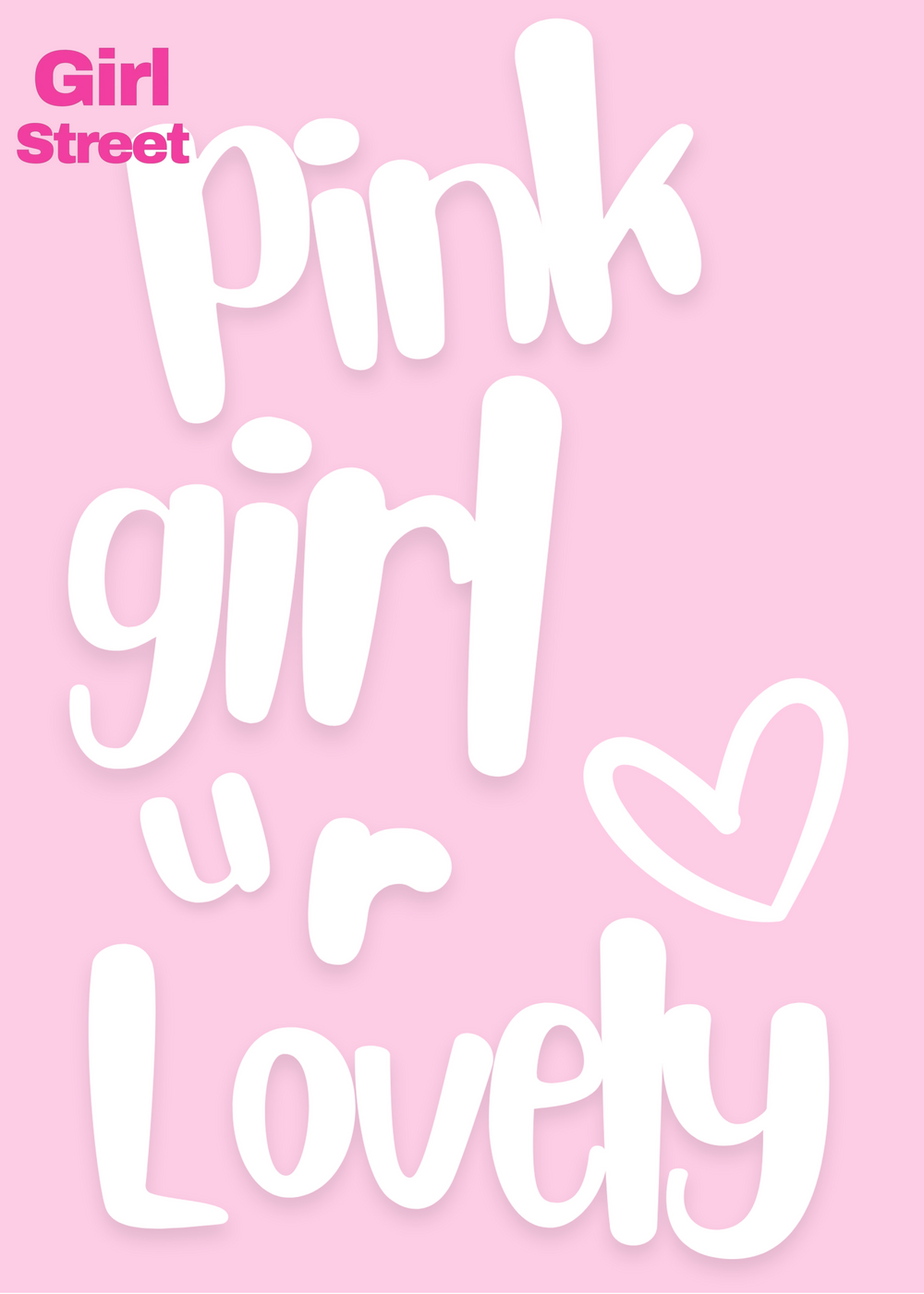 Pink Girl U R Lovely Digital Download