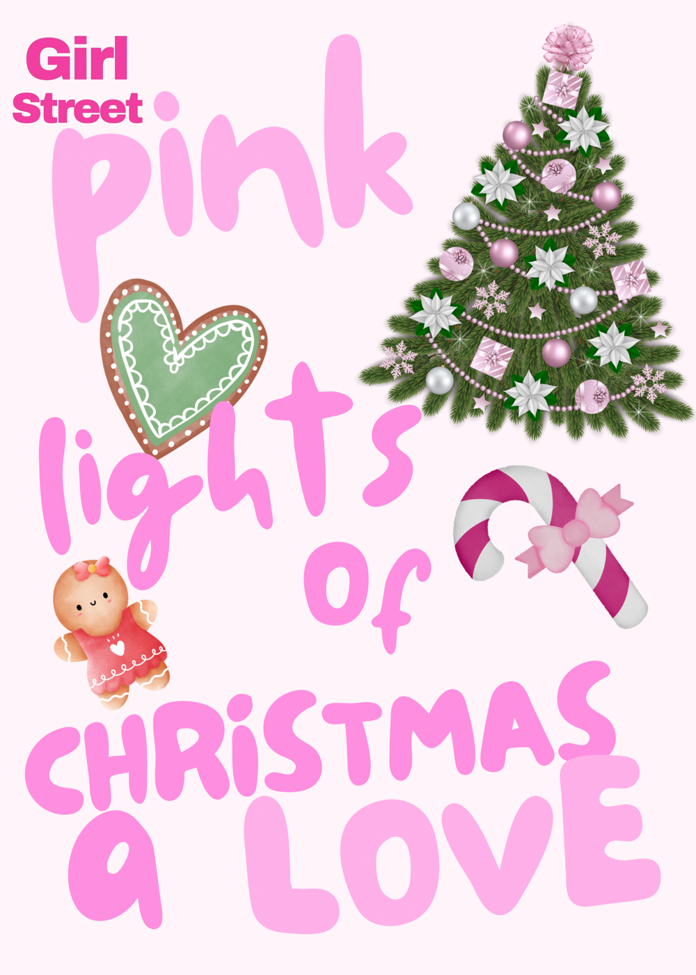 Pink Lights Of Christmas A Love Digital Download