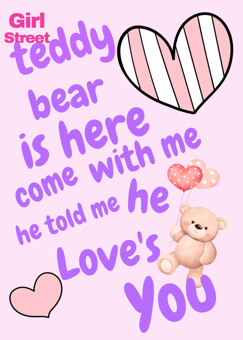 Teddy Bear Is Here Come With Me Digital Download