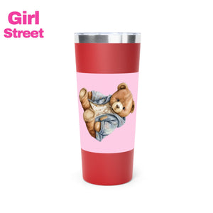 Teddy Bear Tumbler 22Oz / Red Mug