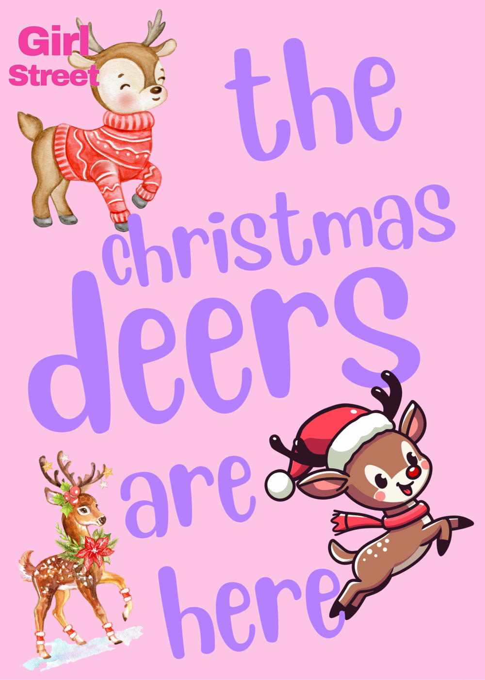 The Christmas Deers Are Here Digital Download