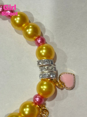 Yellow Pearl Bracelet