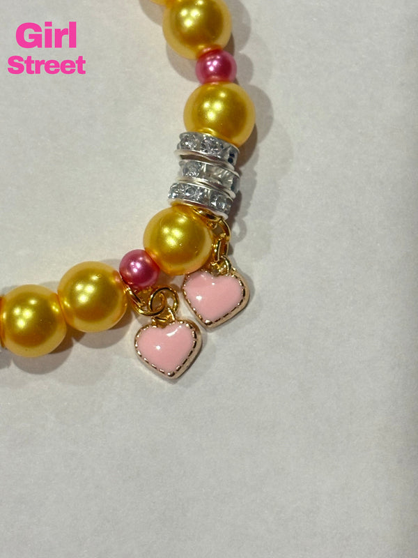 Yellow Pearl Bracelet